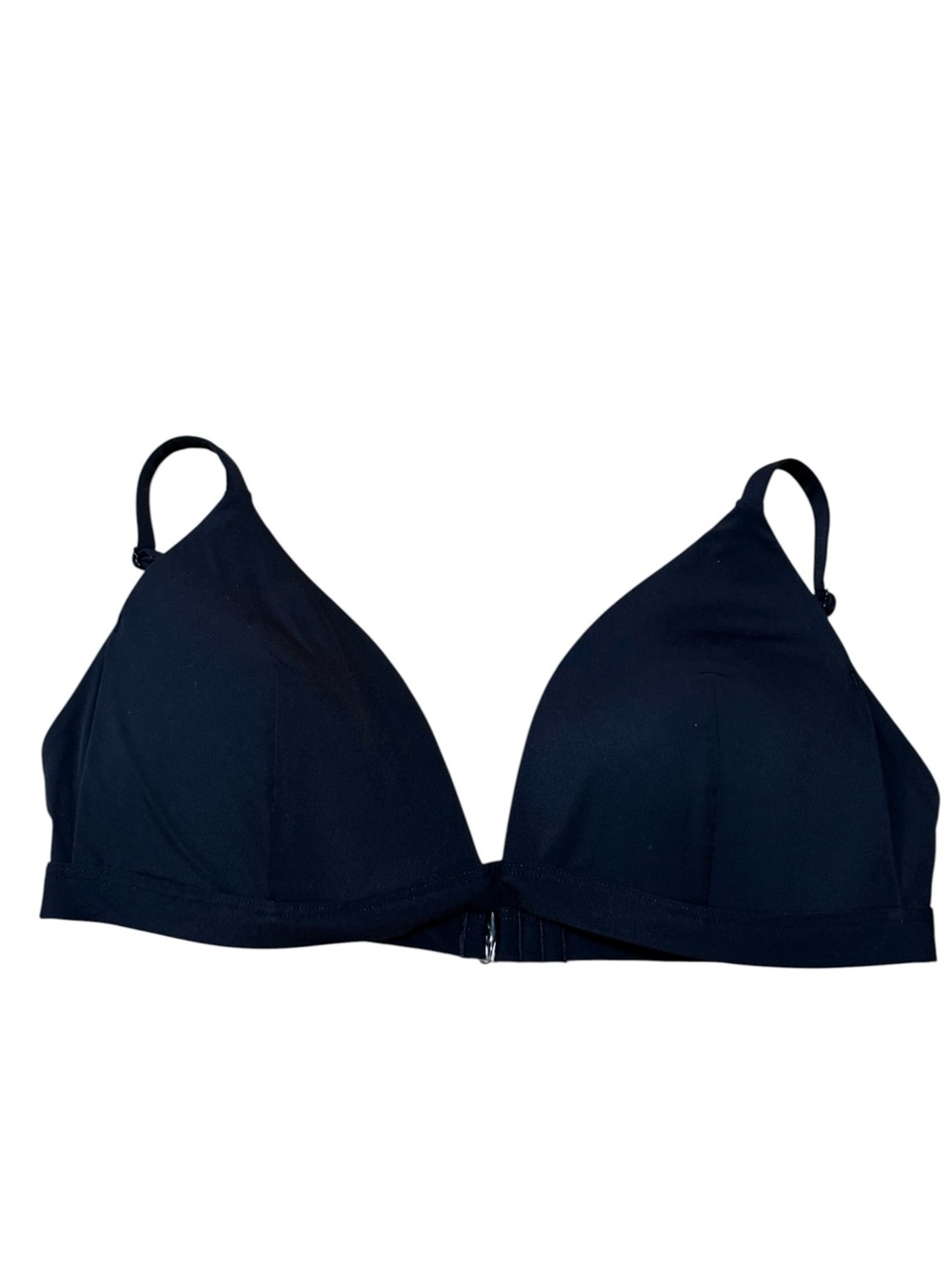 Lululemon Black Triangle Cup Bra Front Clasp Estimated Size 4